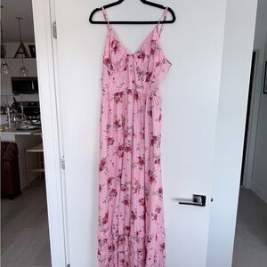NEW Floral Pink Maxi Dress